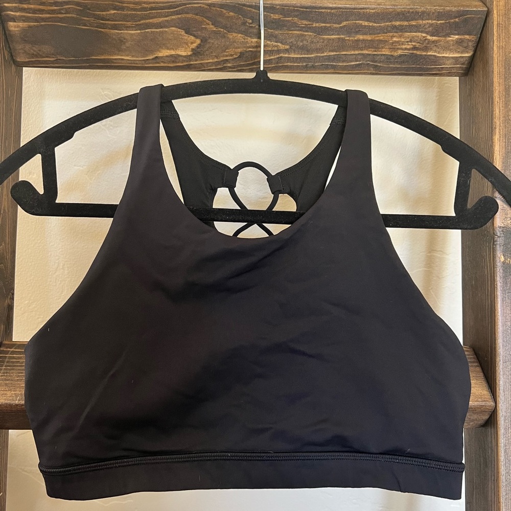 Lululemon Black Workout Tank Size 6 without pads